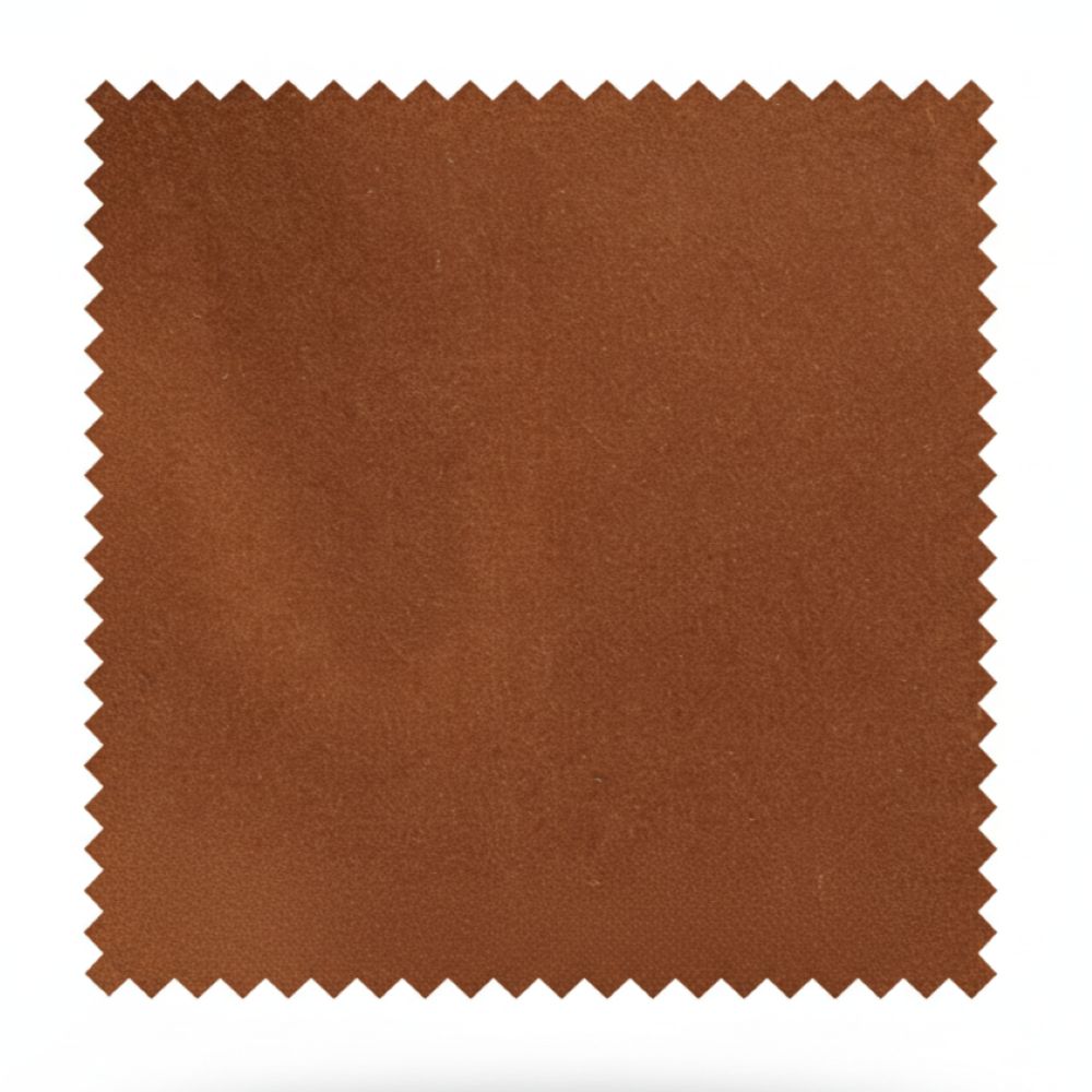 Brown fabric swatch on a white background