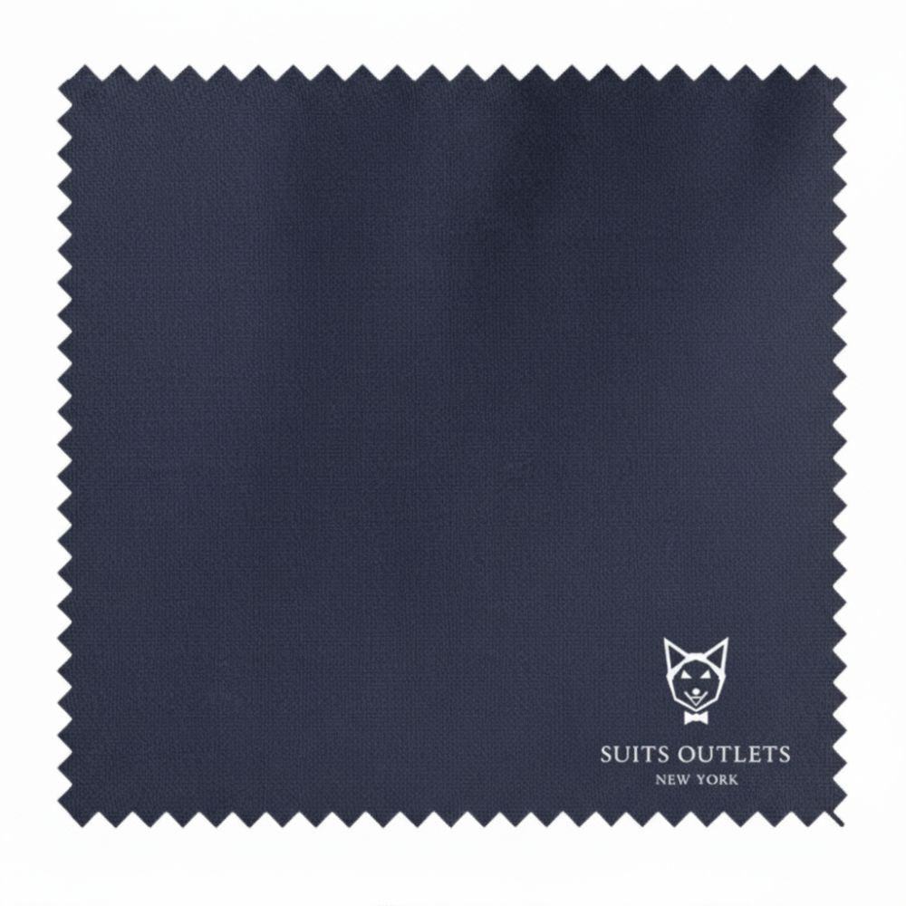 Navy Modern Fit 3 Piece Suit with Vest and Adjustable Waistband Pants