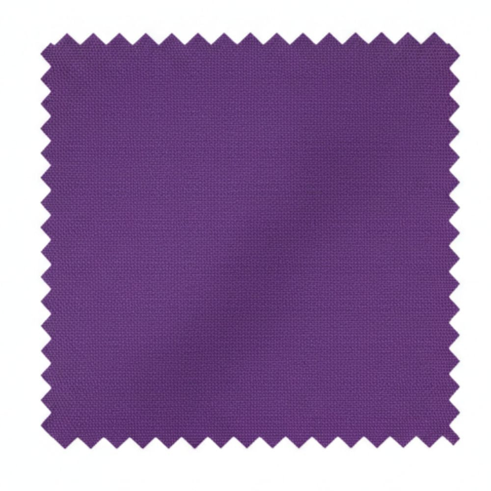 Swatch of purple fabric with a textured pattern on a white background