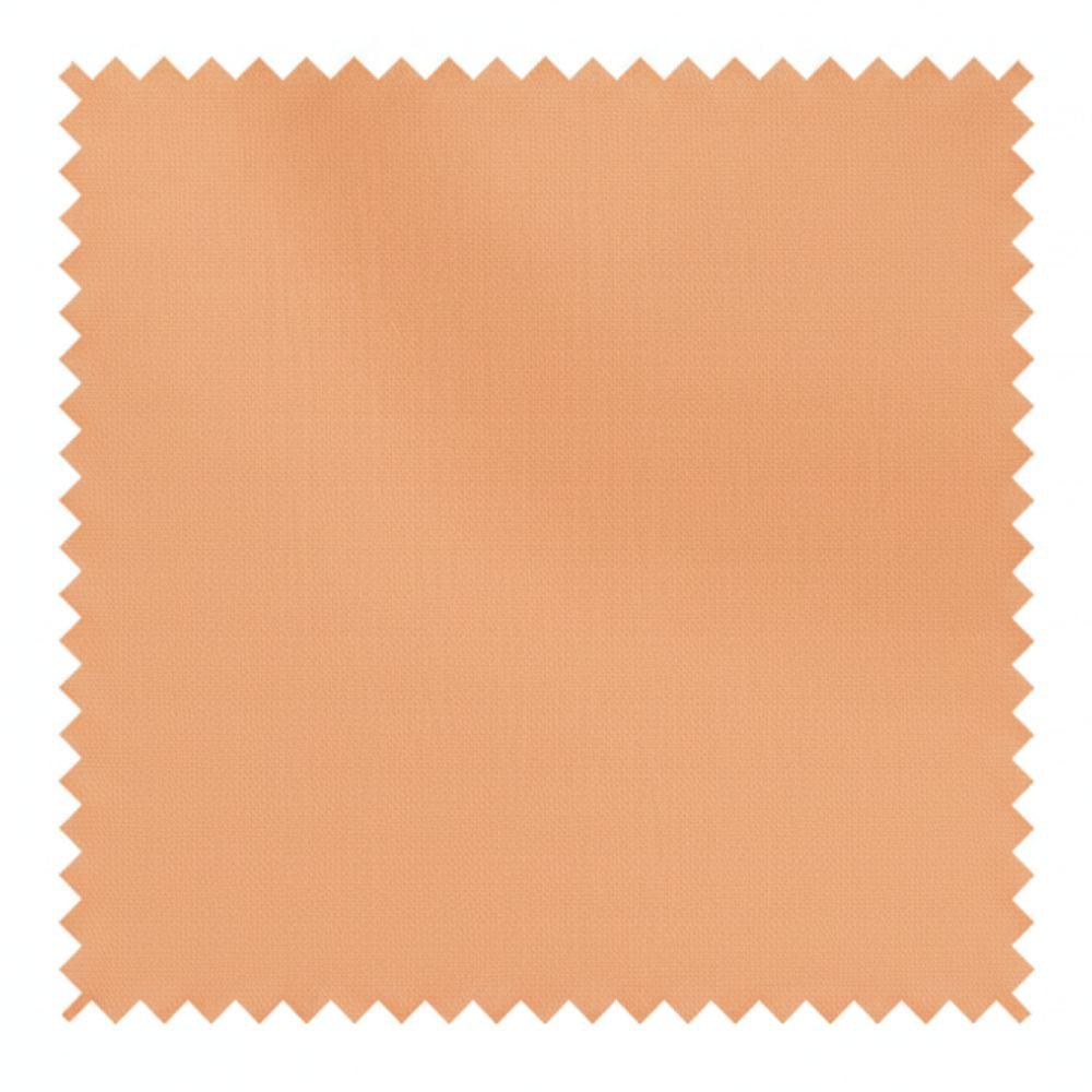 Square swatch of peach-colored fabric with a subtle texture on a white background