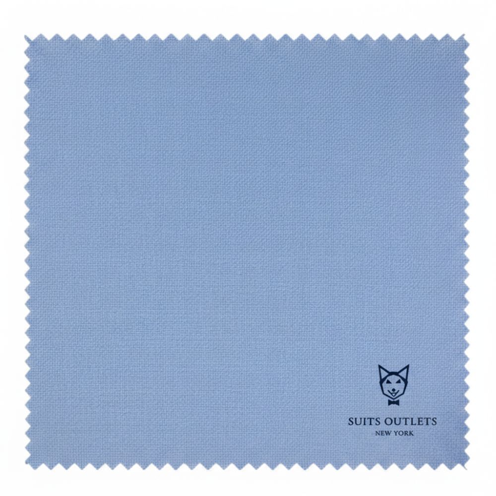 Dusty Blue Regular Fit 3 Piece Suit with Vest and Adjustable Waistband Pants