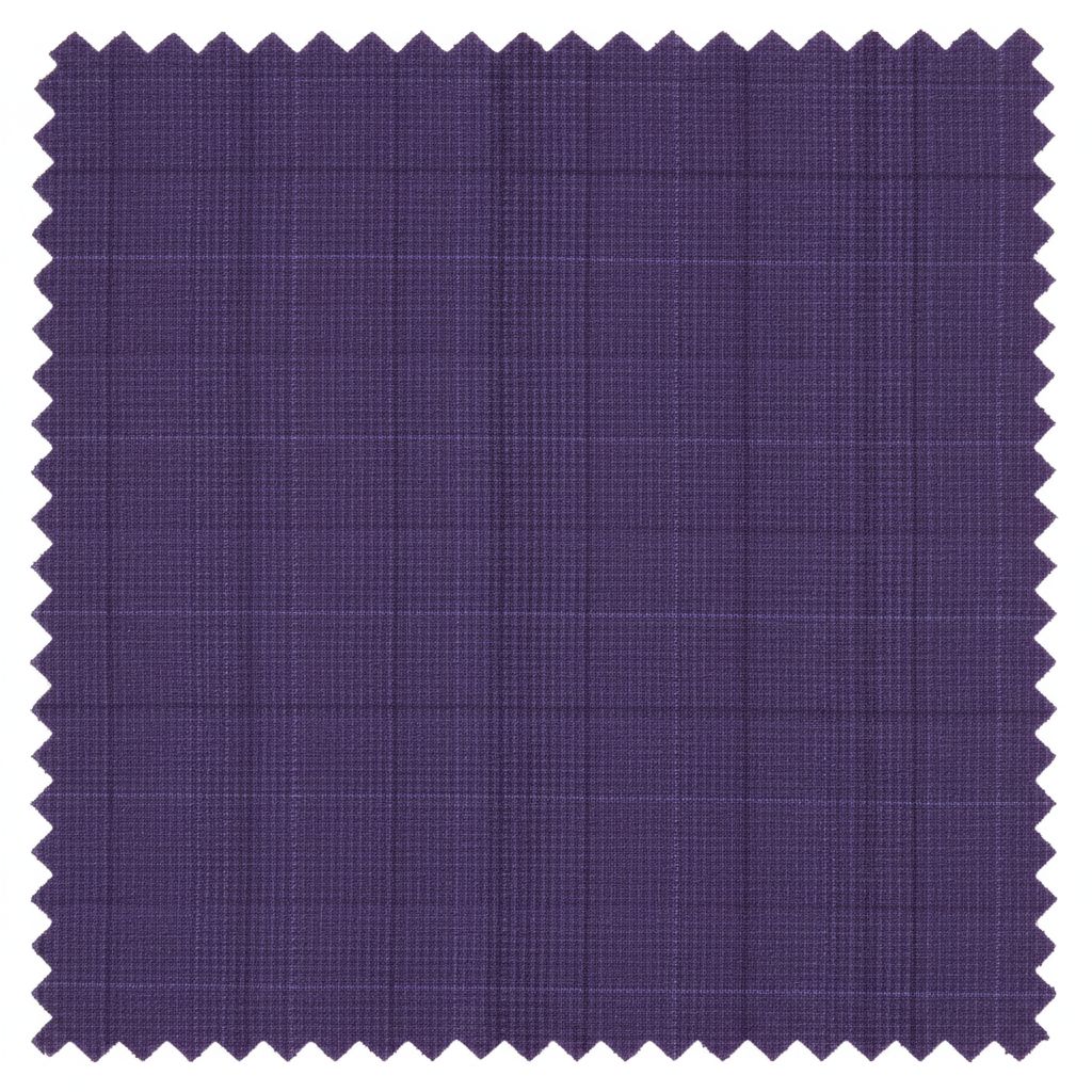 Navy blue fabric swatch with a subtle check pattern
