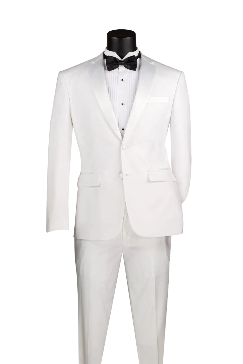 Excalibur Collection - Slim Fit Tuxedo 2 Piece 2 Button Design in White