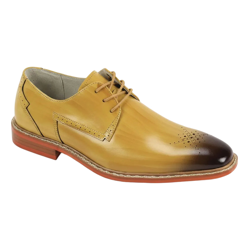 Toby Collection - Scotch Medallion Toe Lace-Up Dress Shoes