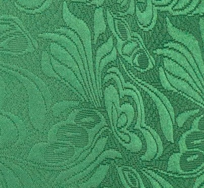 Close-up of green floral patterned fabric