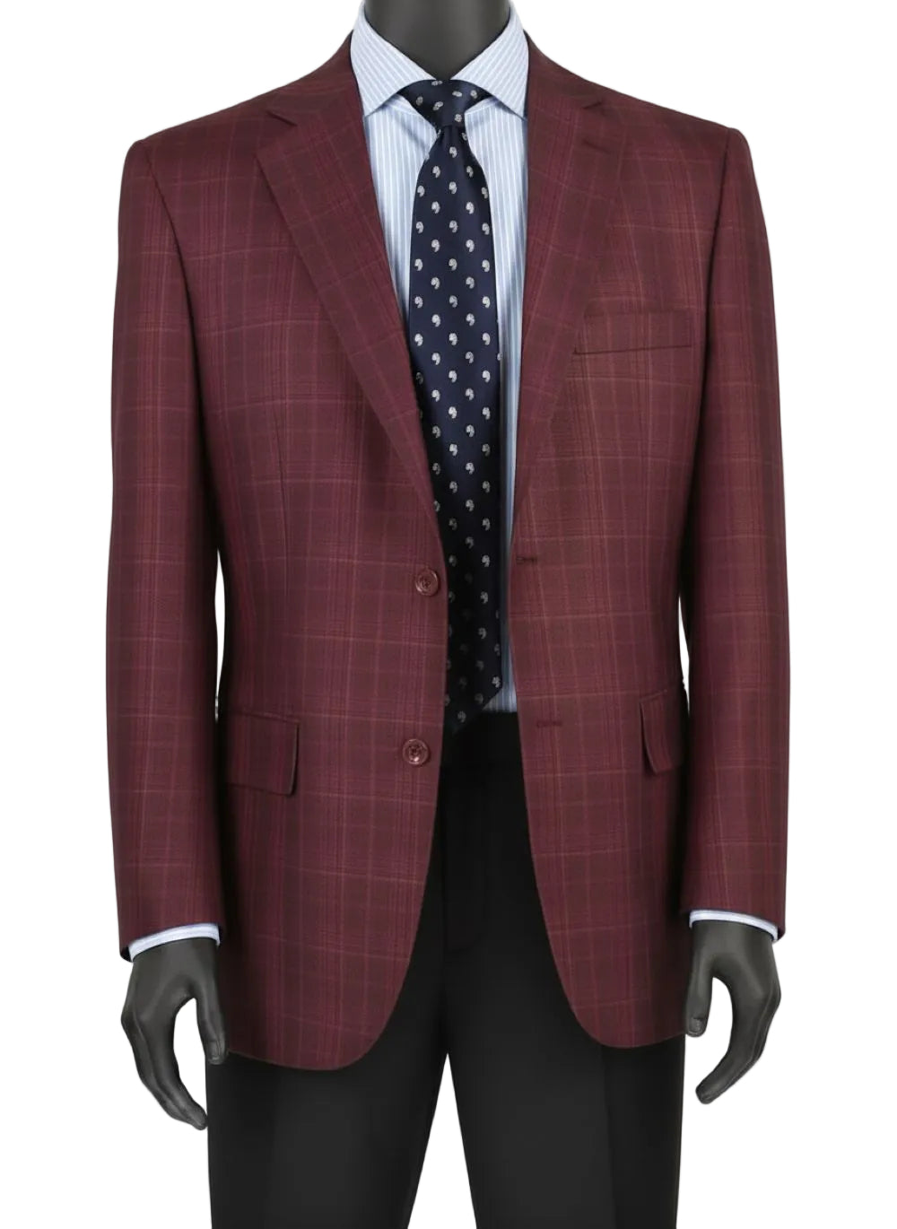 Regular Fit Burgundy Blazer