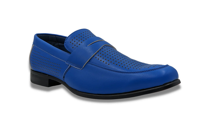 (Size 10.5) Cobalt Blue Casual Summer Loafer