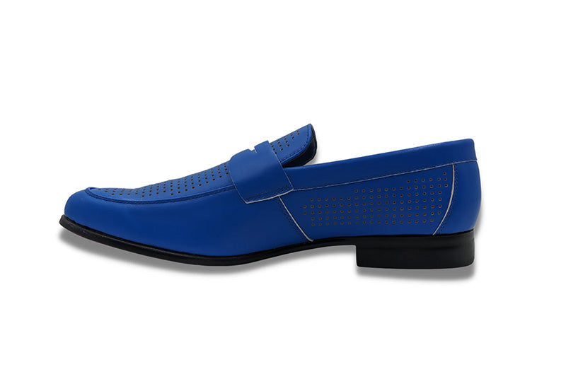 (Size 10.5) Cobalt Blue Casual Summer Loafer