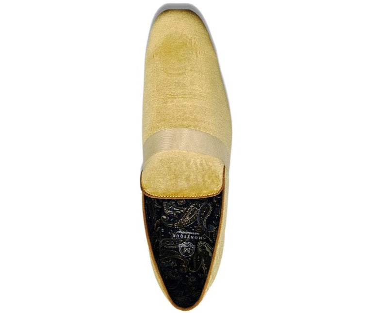 (Size 12 & 10½) Canary Solid Velvet Loafer