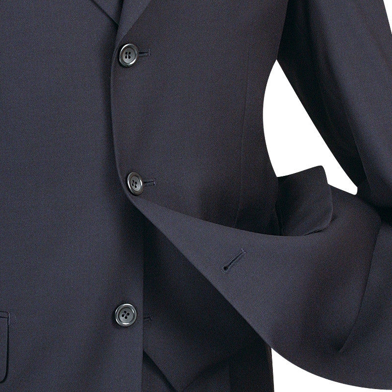 Avalon Collection - Regular Fit Men's Suit 3 Button 3 Piece Navy