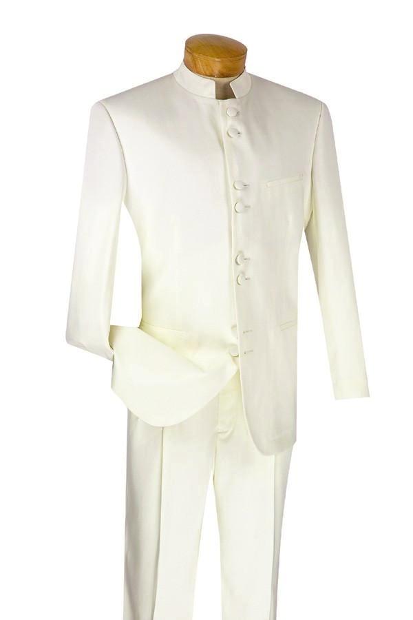 Men's Regular Fit Tuxedo 2 Piece 8 Buttons in Ivory