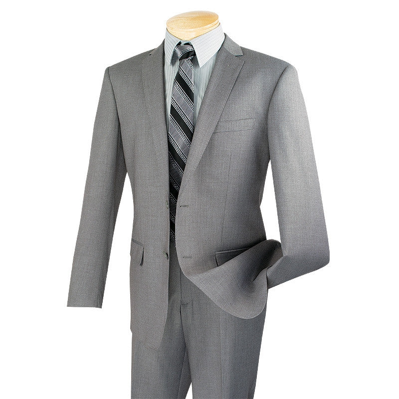 Men Suit 2 Piece, Grey Suits for Men, Slim Fit Suits, One Button