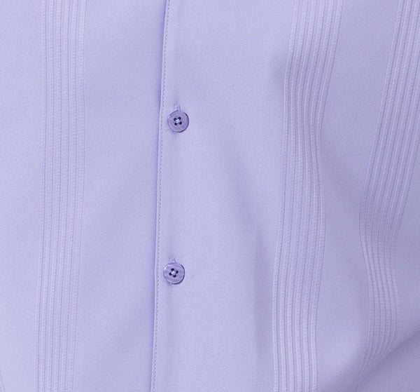 Lavender Tone on Tone Vertical Stripes Walking Suit 2 Piece Short Sleeve Set