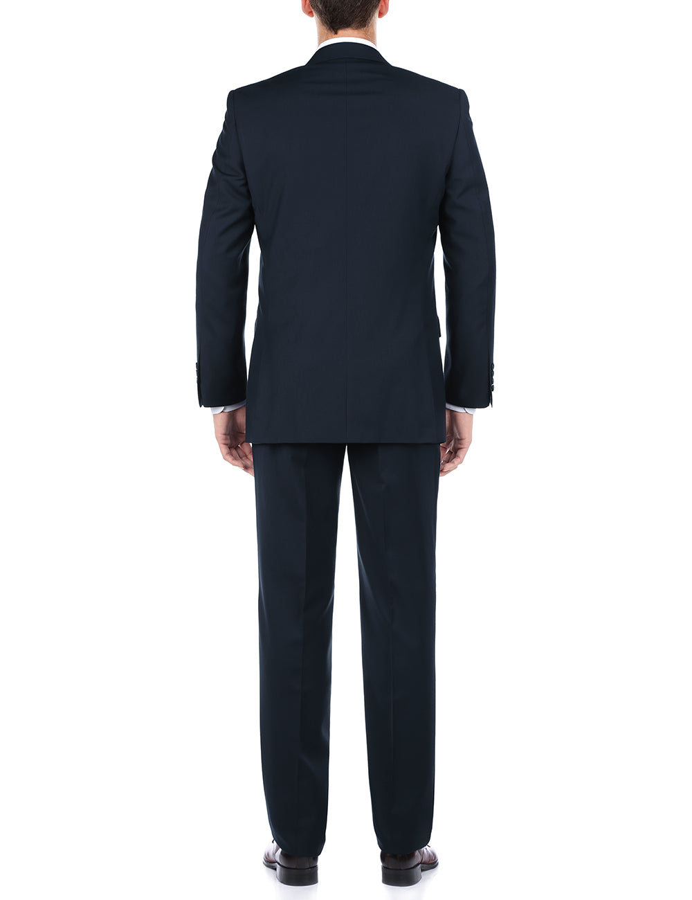 Vanderbilt Collection - Classic 2 Piece Suit 2 Buttons Regular Fit In Dark Navy