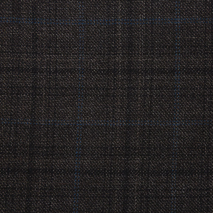 Wool Blend Regular Fit Checked Blazer in Brown