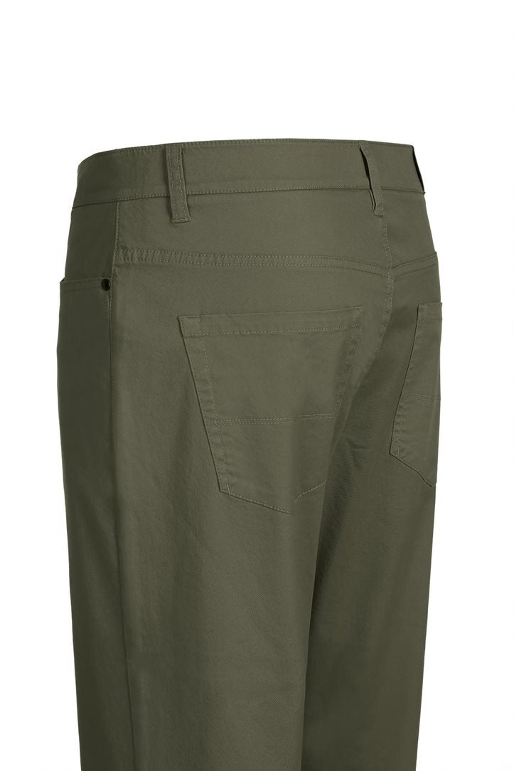 Renoir solid olive Stretch Cotton Flat Front Straight Leg Pants.