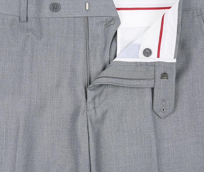 Vanderbilt Collection - Classic 2 Piece Suit 2 Buttons Regular Fit In Gray