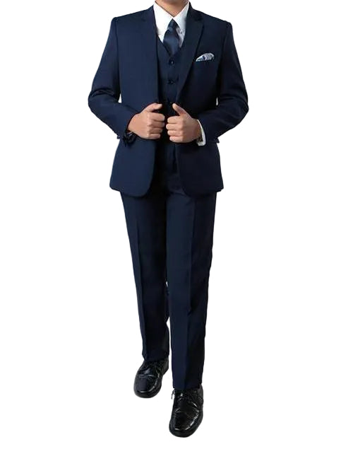 Classic Boy Suit 5 Piece Set Navy