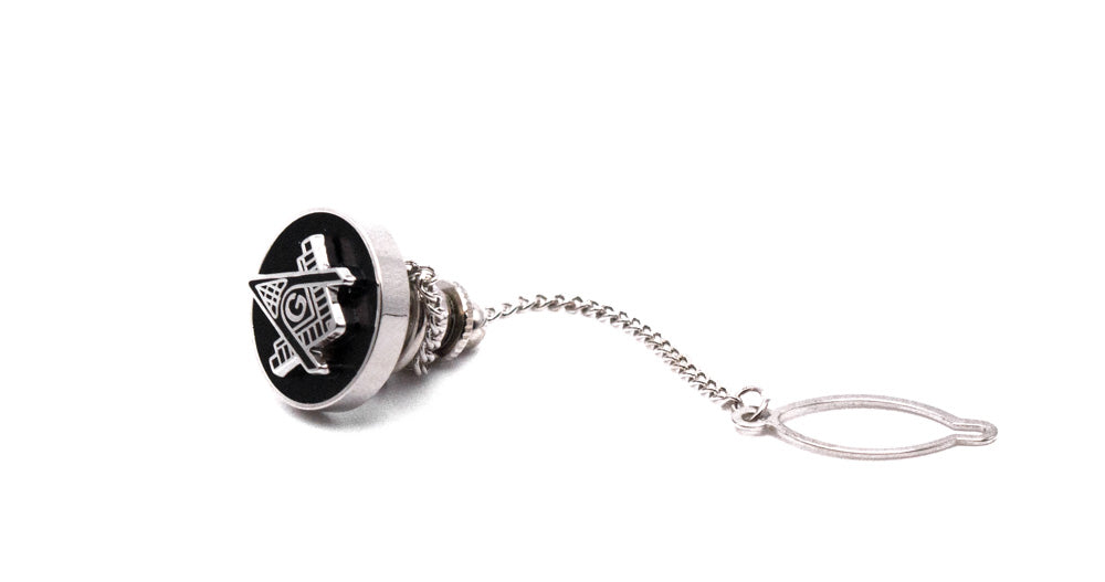 Freemasonry Black and Silver Men's Accessory Box 4 Piece Collection Set