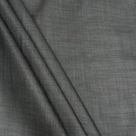 Detailed close-up swatch of solid gray weave fabric for Santorini Collection Regular Fit Tuxedo.
