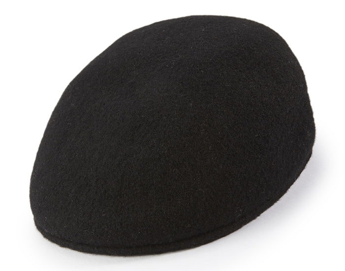 Wool Felt Ivy Cap in Black
