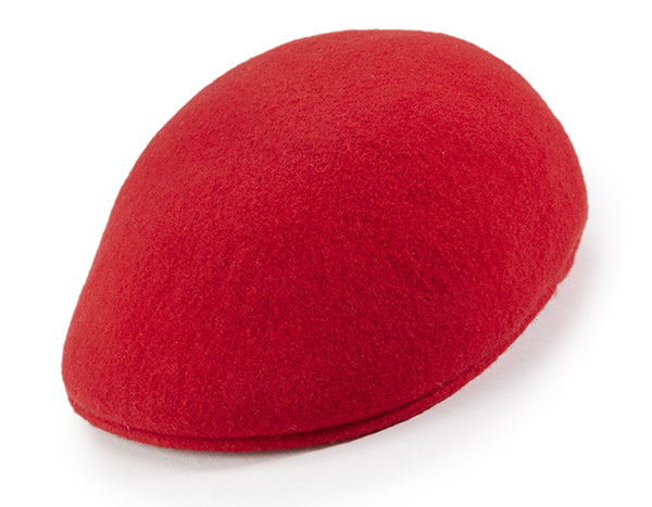Wool Felt Ivy Cap in Red