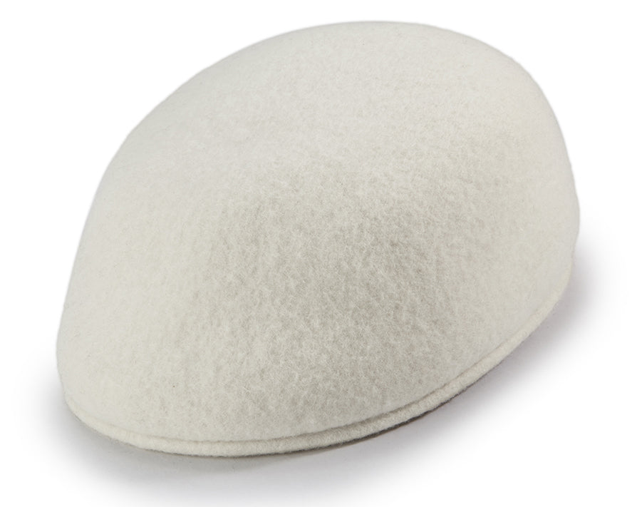 Wool Felt Ivy Cap in White