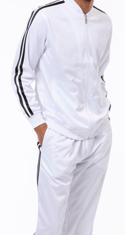 Men's Casual Jogging Set 2 Piece in White