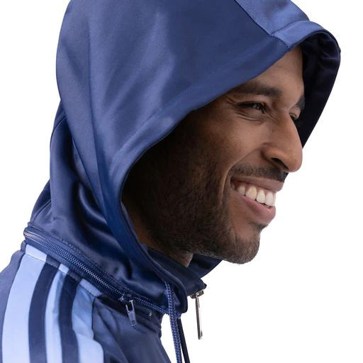 Men's Track Suit with Detachable Hood in Navy