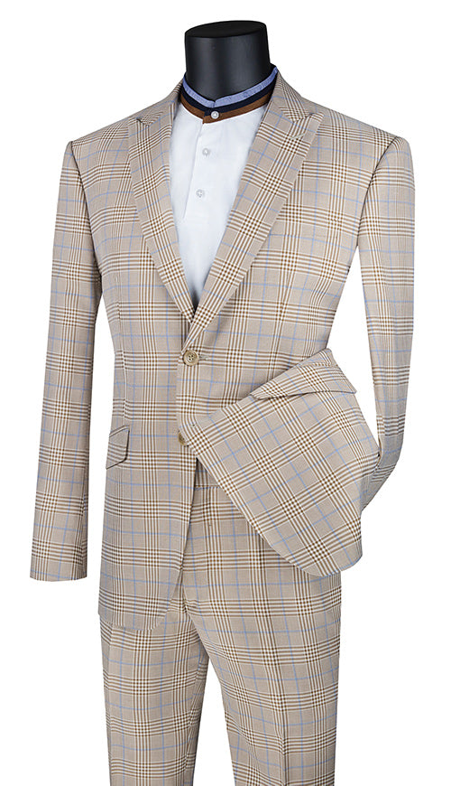 beige plaid dress pants Final Sale Beige Plaid Pants by Compania Fantastica Small