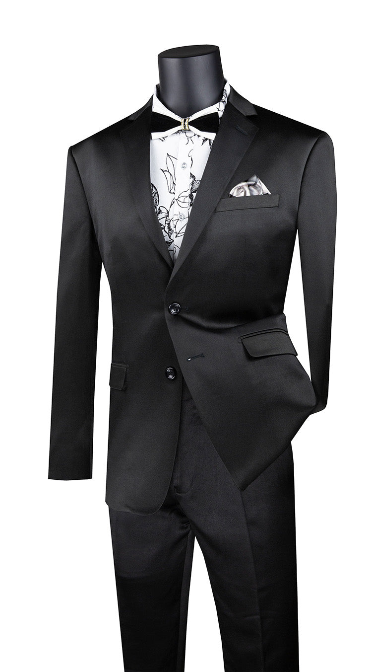 Shiny 2 Button Silver Grey ~ Gray Flashy Sharkskin Men's Cheap Priced Business Suits Clearance Sale main image 0