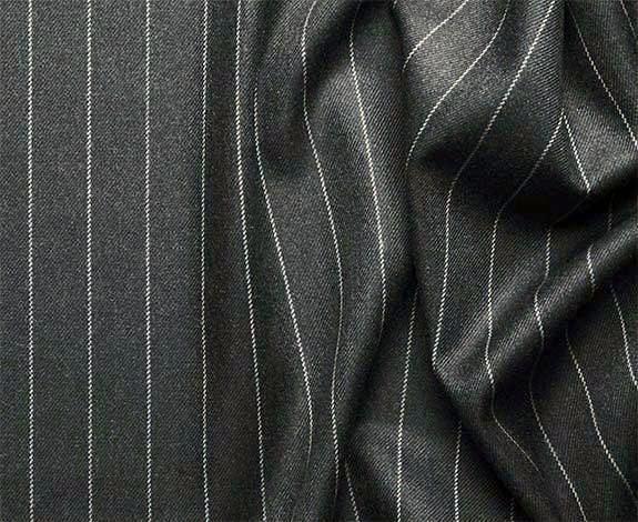 Rockefeller Collection - Double Breasted Stripe Suit Charcoal Regular Fit 2 Piece