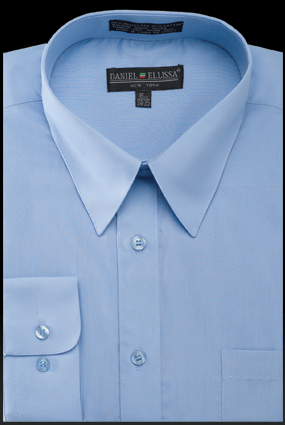 Basic Dress Shirt Regular Fit in Light Blue