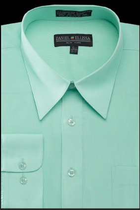 Basic Dress Shirt Regular Fit in Mint