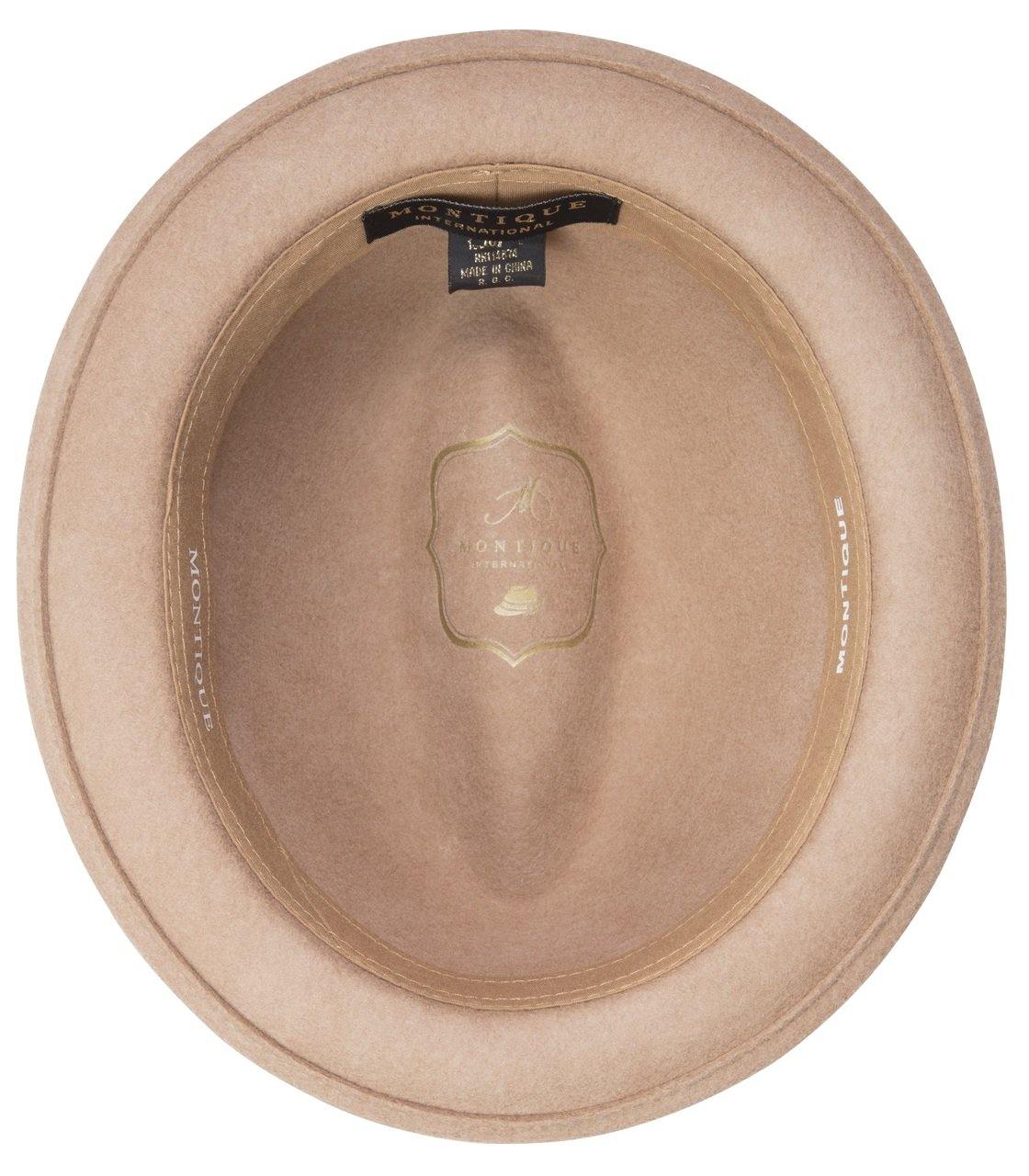Camel Wool Felt Fedora Hat
