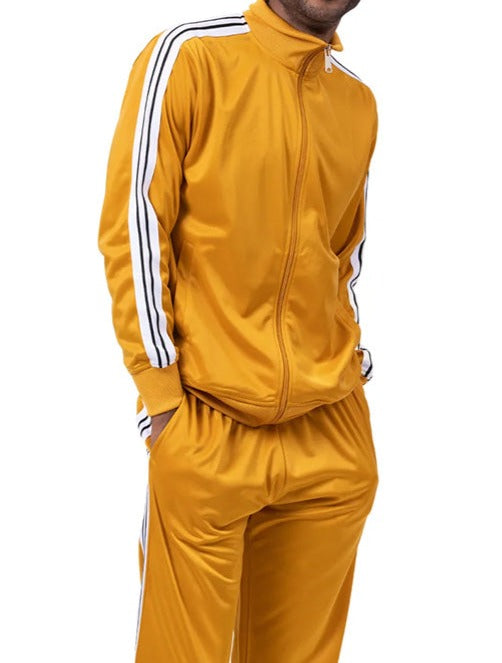 Simuleren Lift apotheker Men's Track Suit 2 Piece in Gold | Suits Outlets Men's Fashion