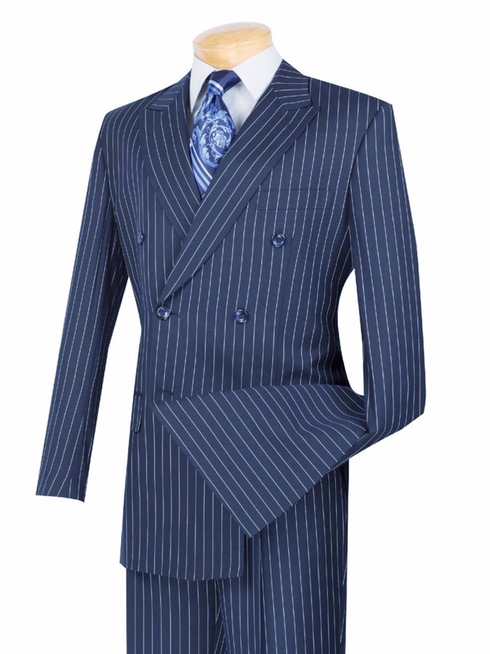 UOMO COLLEZIONI / Blue Pinstripe Suit  Blue pinstripe suit, Pinstripe  suit, Mens fashion suits