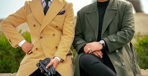 2 Men in Coats