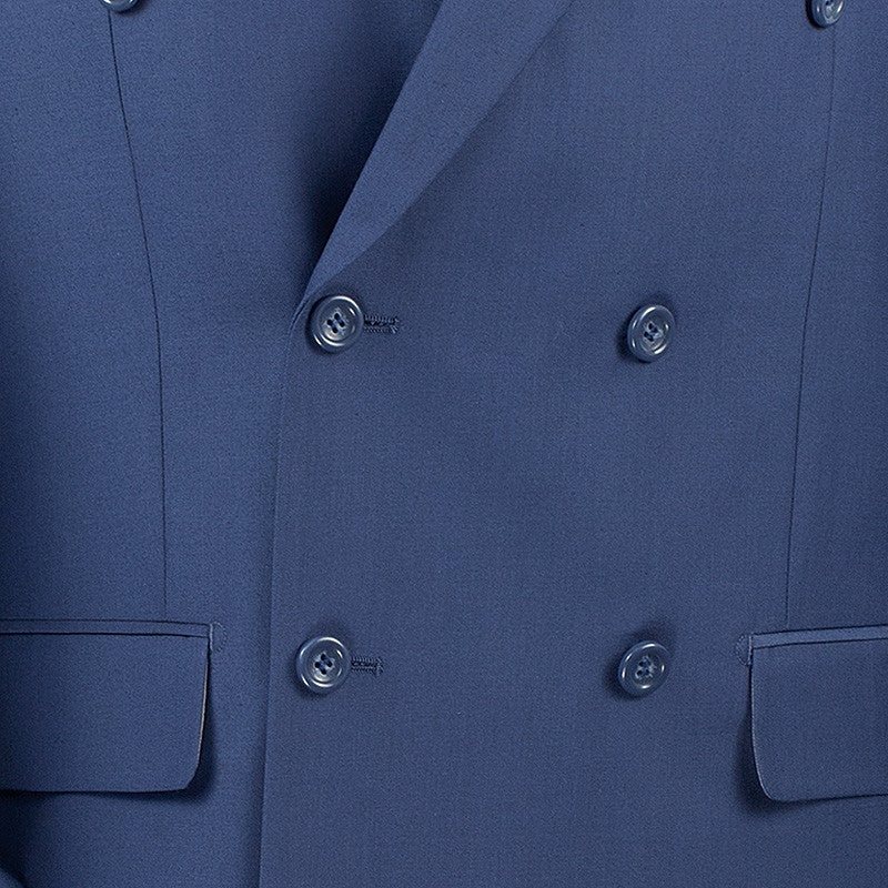 Ramses Collection - Double Breasted 2 Piece Suit Regular Fit in Blue