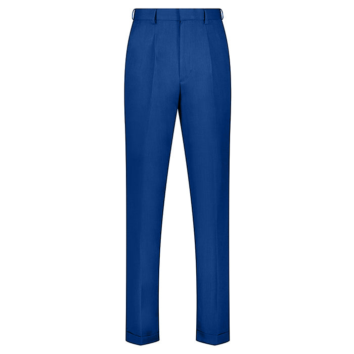 Solid Sapphire Long Sleeve Walking Suit 2 Piece Set trousers, showing pocket detail on a white background.