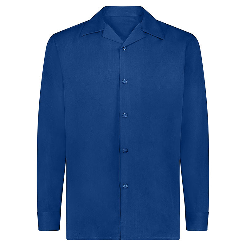 Close-up of the solid sleeve and pocket on the Long Sleeve Walking Suit 2 Piece Set in Sapphire, showing buttons.