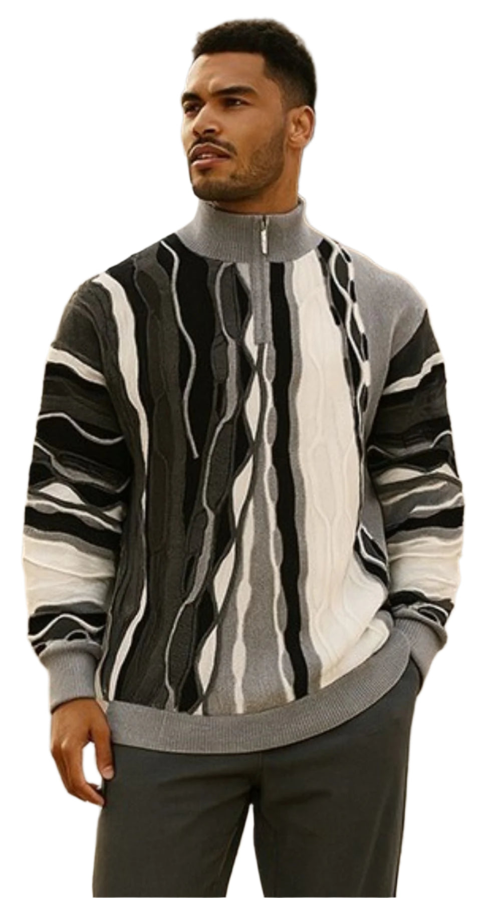 Stacy Adams - Men’s Black Pull Over Sweater
