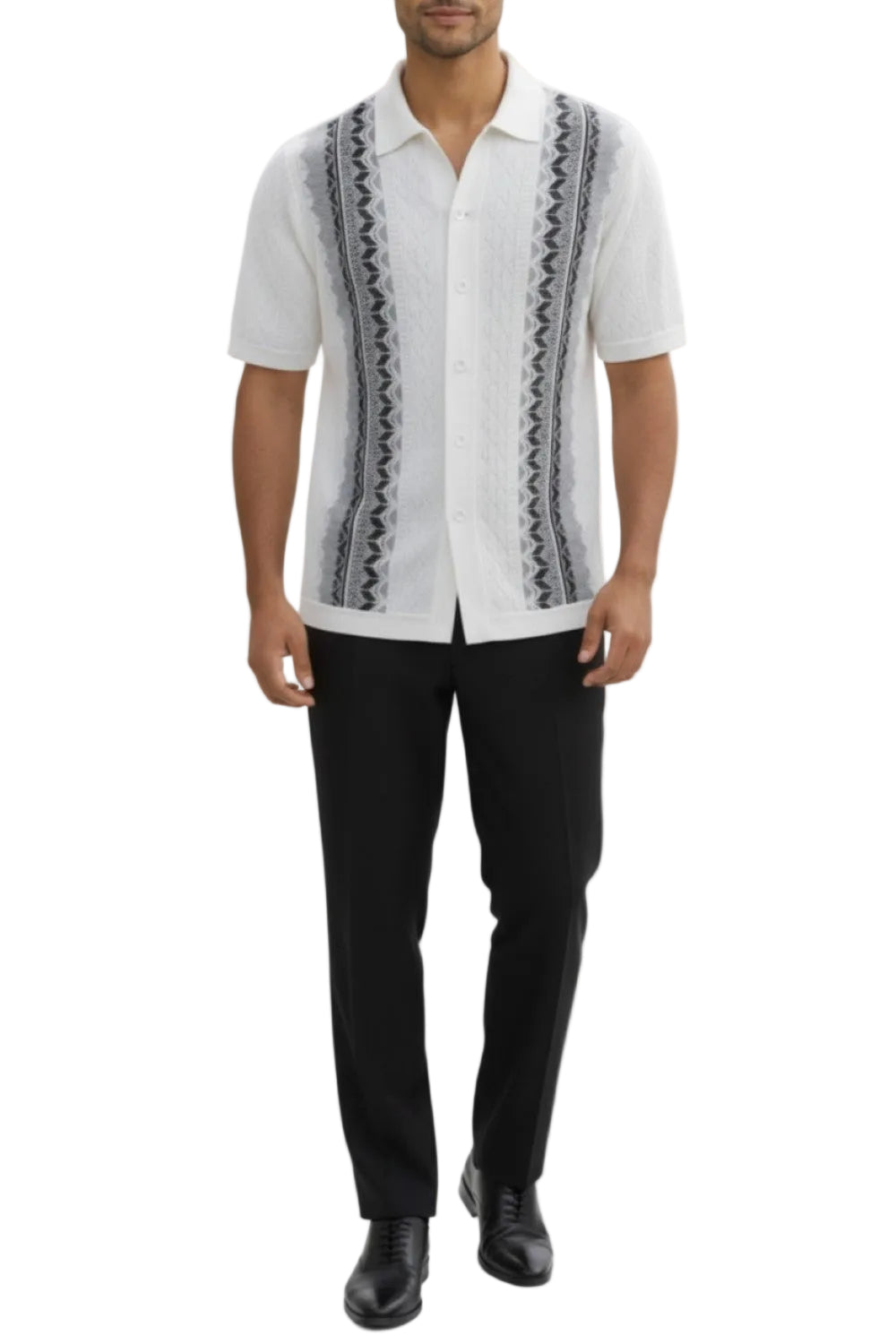 Men's Black Embroidered 2 Piece Walking Suit Set