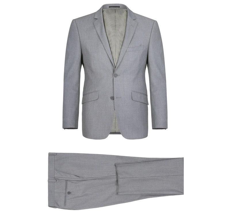 Performance Stretch Suit 2 Piece Slim Fit in Gray