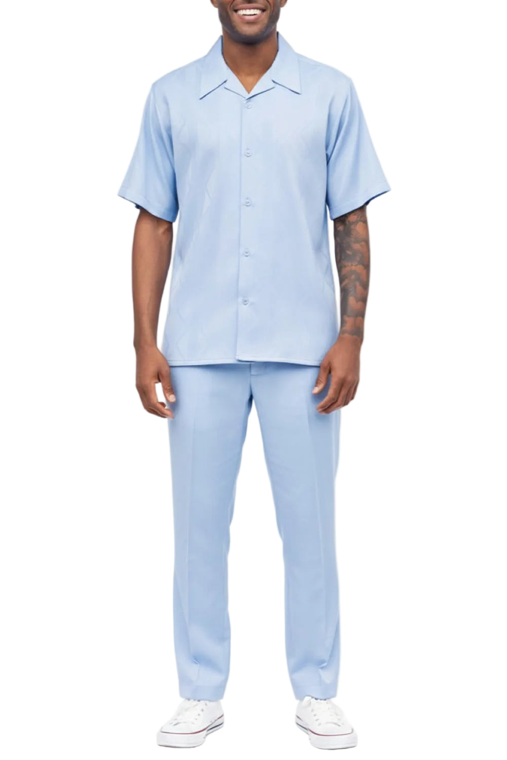Men's 2 Piece Carolina Wave Pattern Walking Suit