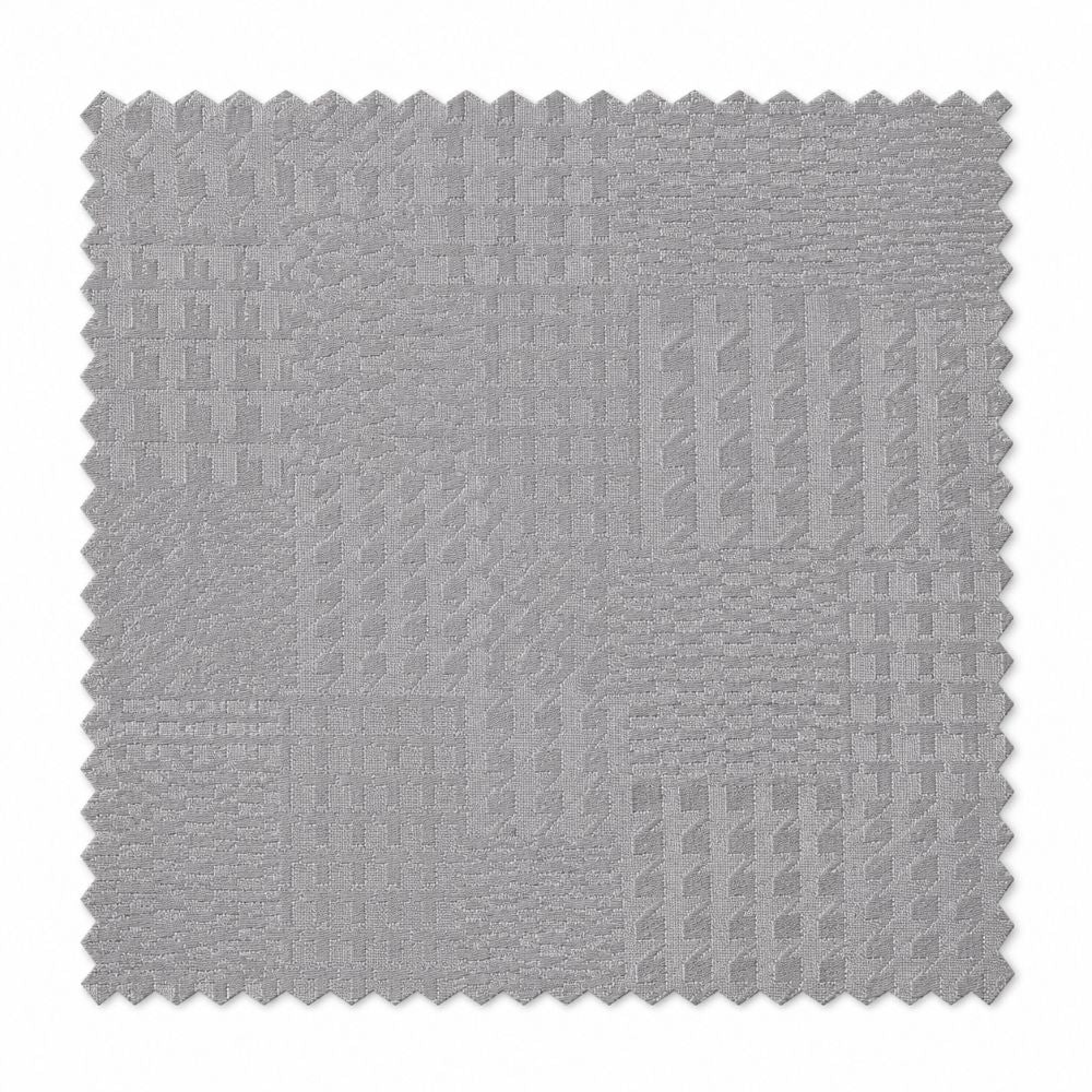 Gray men's long-sleeve walking suit tonal jacquard fabric swatch