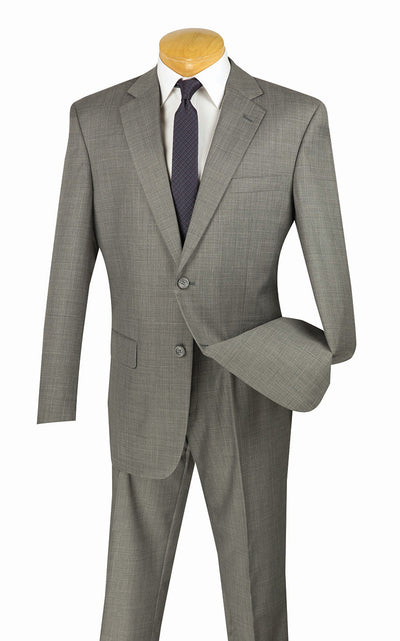 Monte Carlo Collection - Regular Fit 2 Piece 2 Button Gray | Suits ...