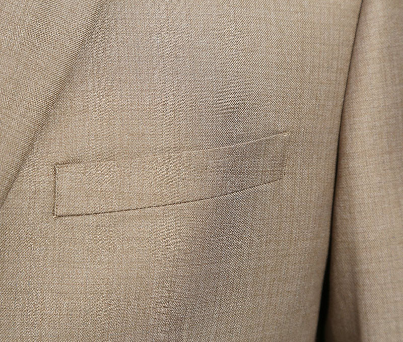 Vanderbilt Collection  - Classic 2 Piece Suit 2 Buttons Regular Fit In Taupe