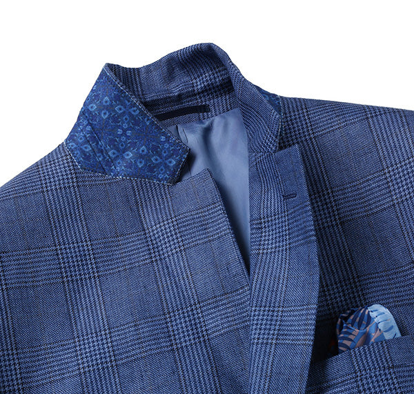 Slim Fit Blazer Summer Blue Linen Sport Coat