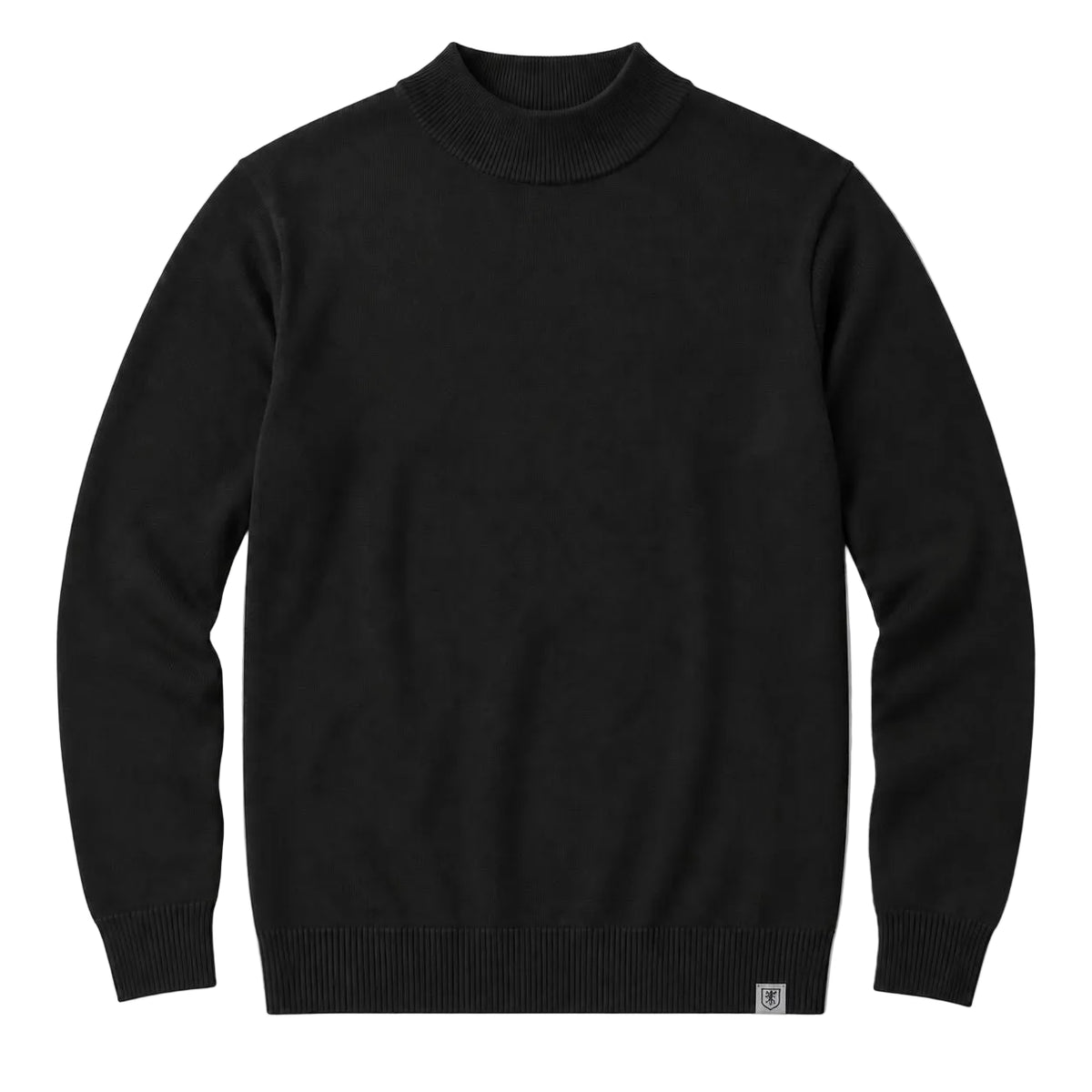 Stacy Adams - Men’s Mock Knit Black Sweater